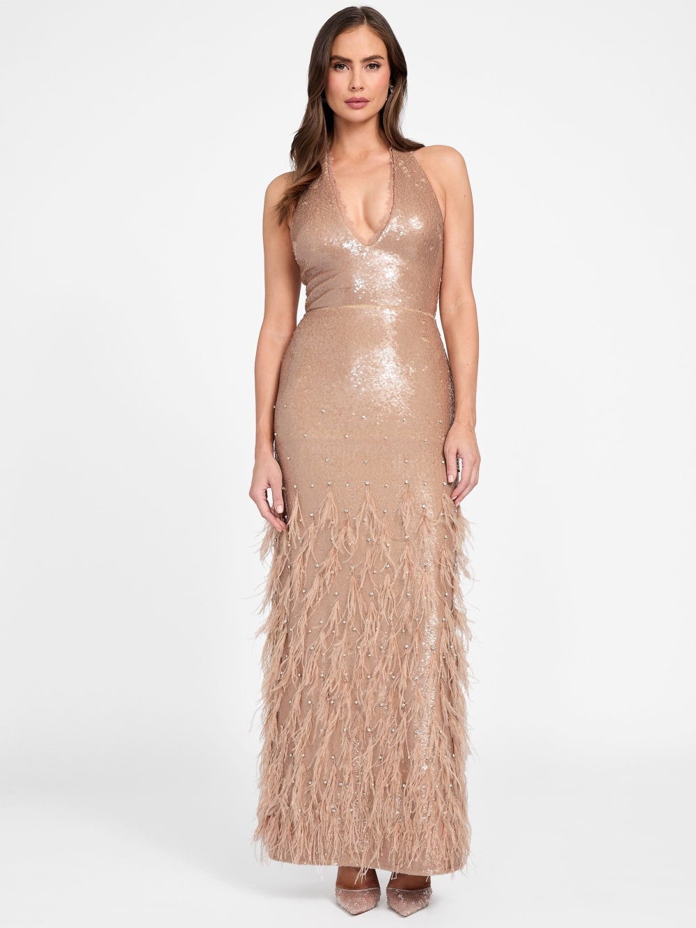 Raya Feathered Gown - Image 2