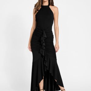 Ruffle maxi dress