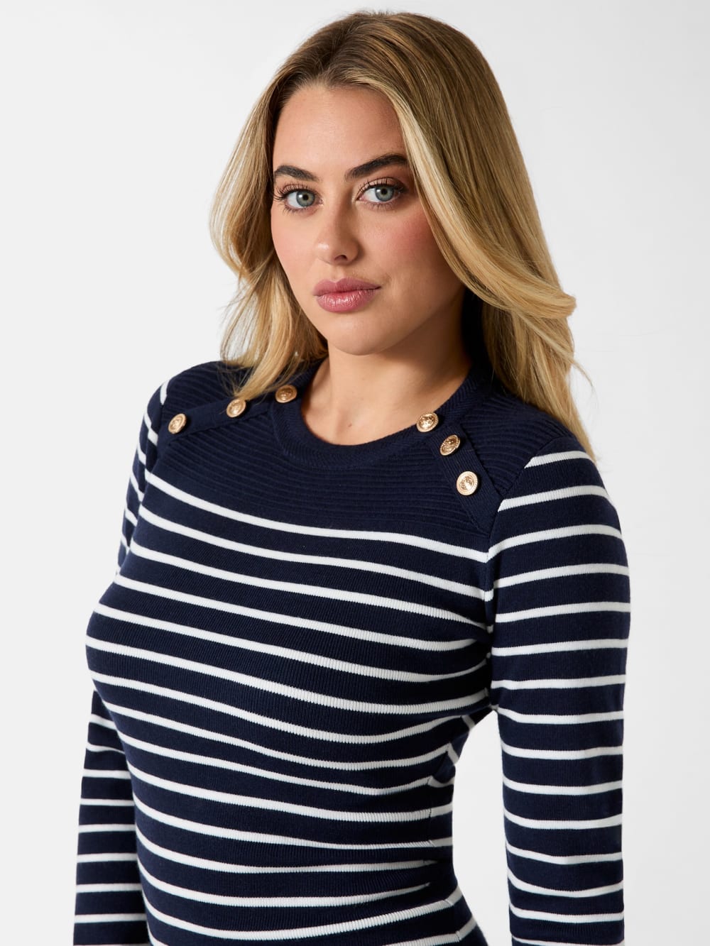 Eco Helen Striped Sweater Dress - Image 3