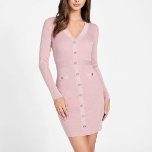 Cammi Metallic Knit Sweater Dress