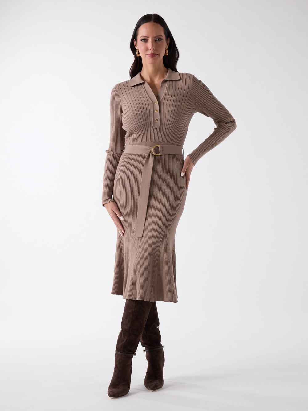 Agathe Polo Sweater Dress - Image 2