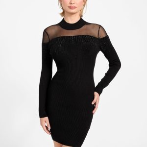 Eco Jeena Rhinestone Sweater Dress