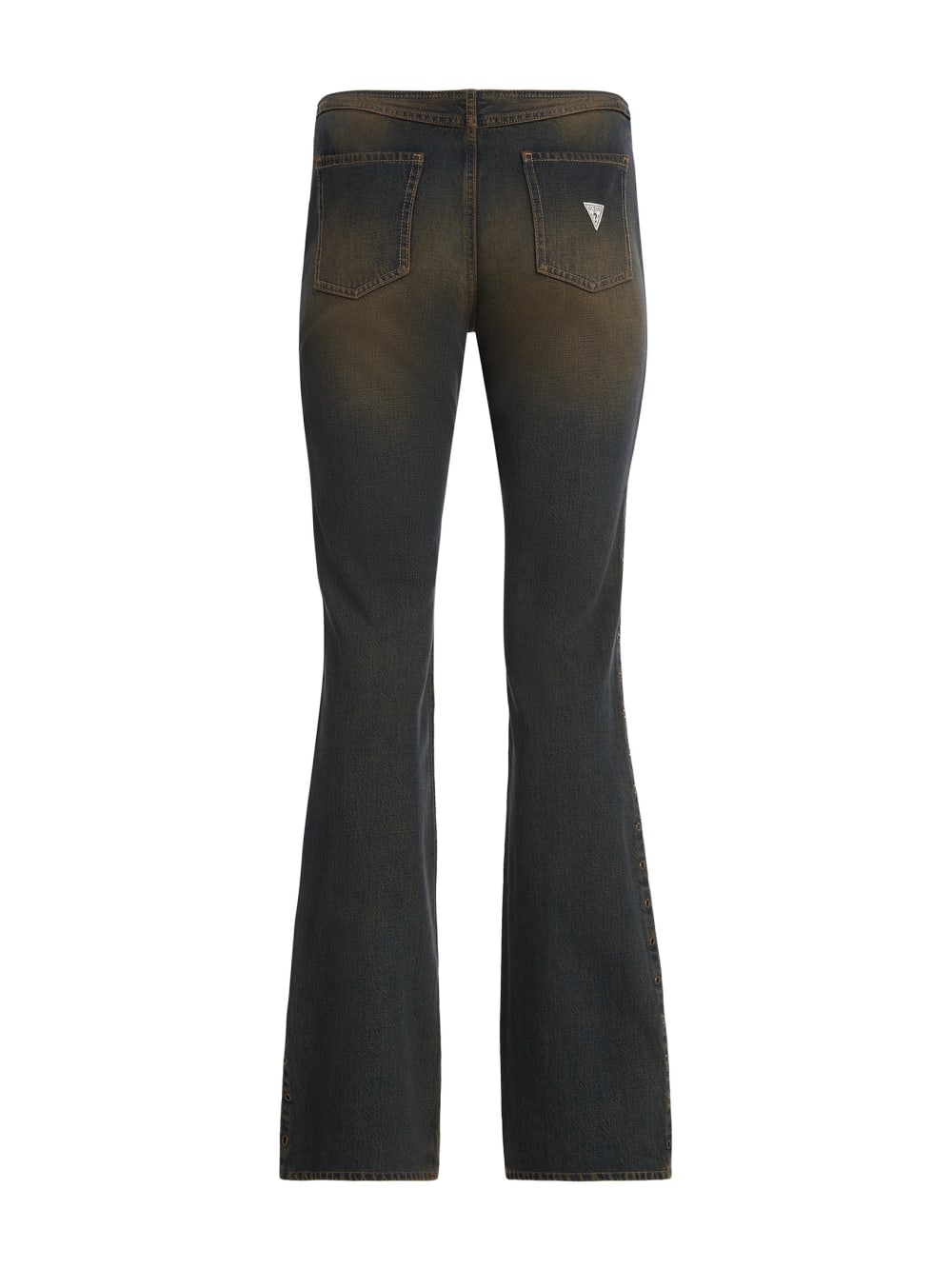 eyelet low-rise denim pants - Image 2