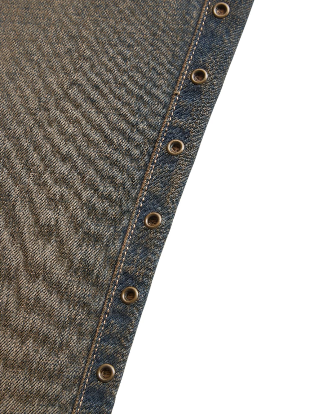 eyelet low-rise denim pants - Image 4