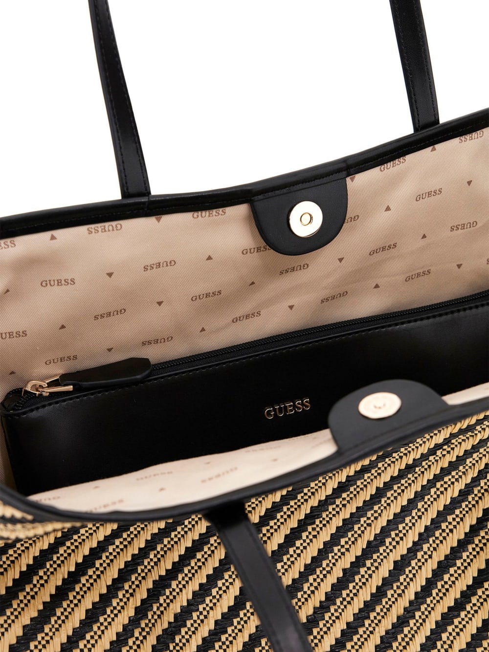 Vikky Woven Straw Tote Set - Image 4