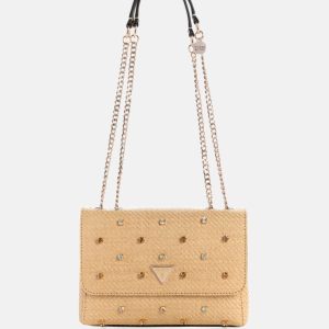 Giully II Raffia Rhinestone Convertible Bag