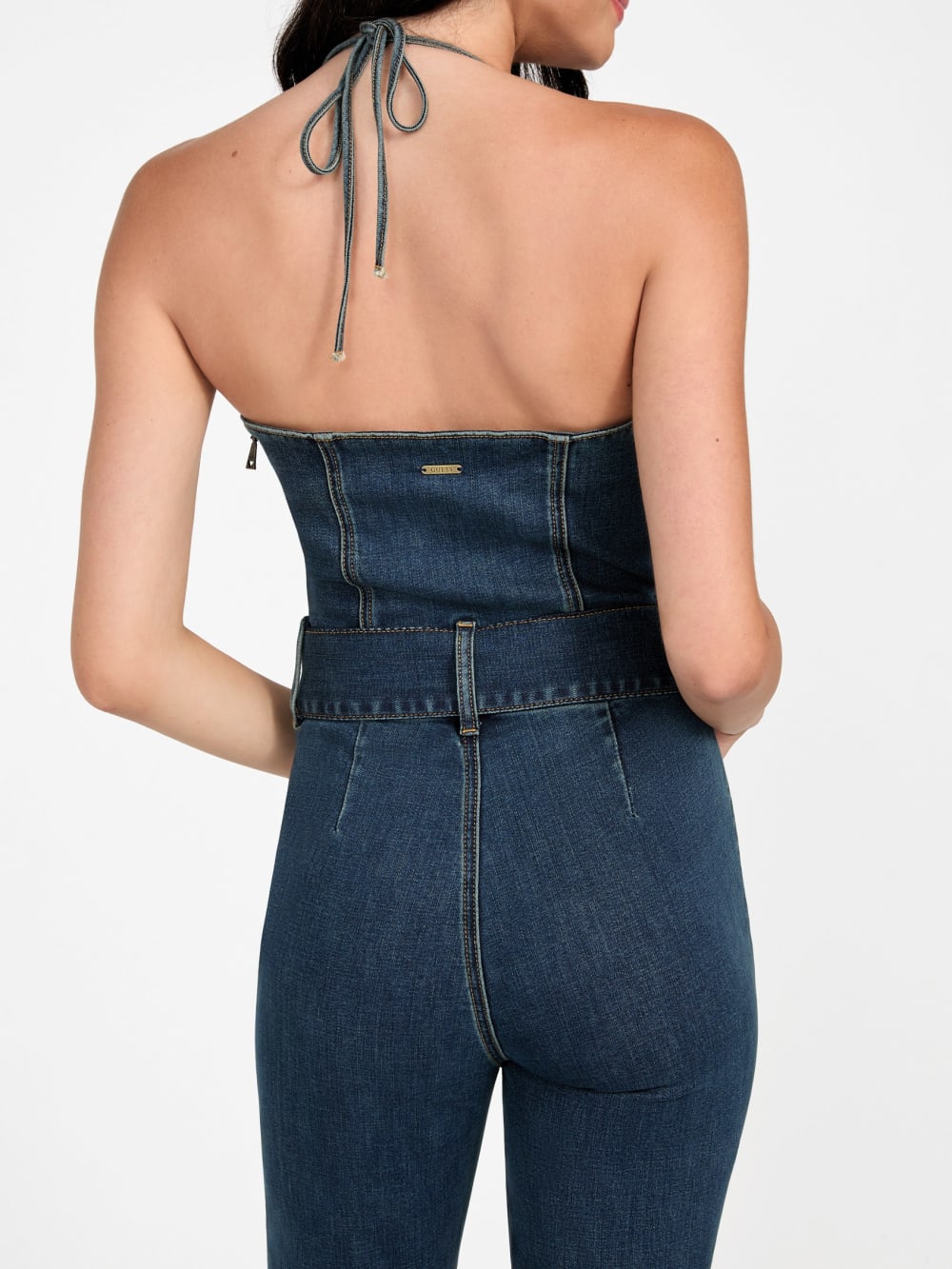 Eco Rebel Halter Denim Jumpsuit - Image 5