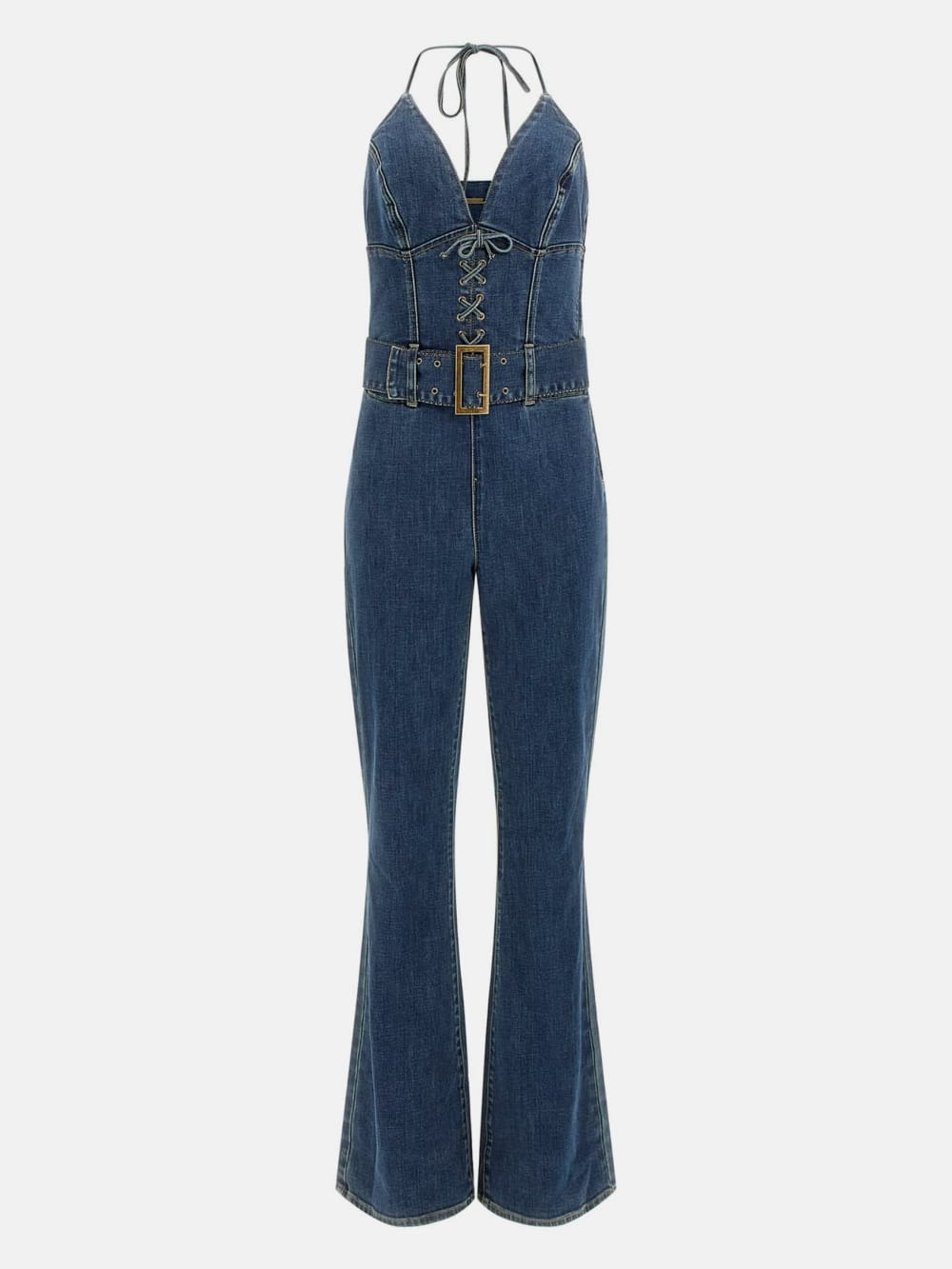 Eco Rebel Halter Denim Jumpsuit - Image 6