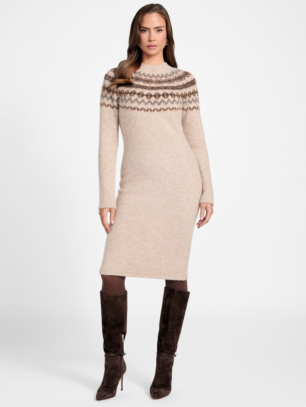 Akilah Jacquard Sweater Dress - Image 2