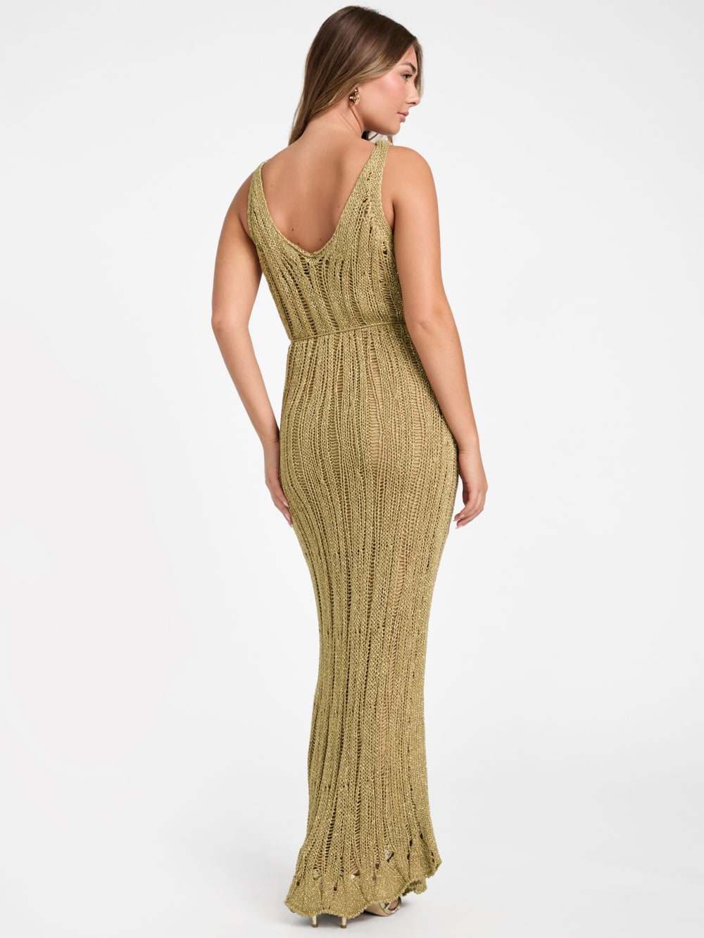 Lucky Lurex Net Maxi Dress - Image 4