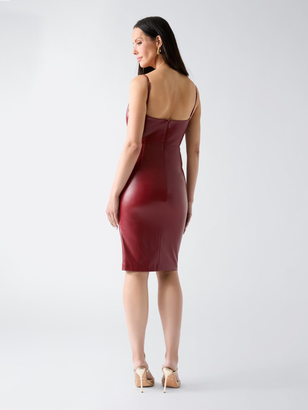 Fergie Faux-Leather Dress - Image 4