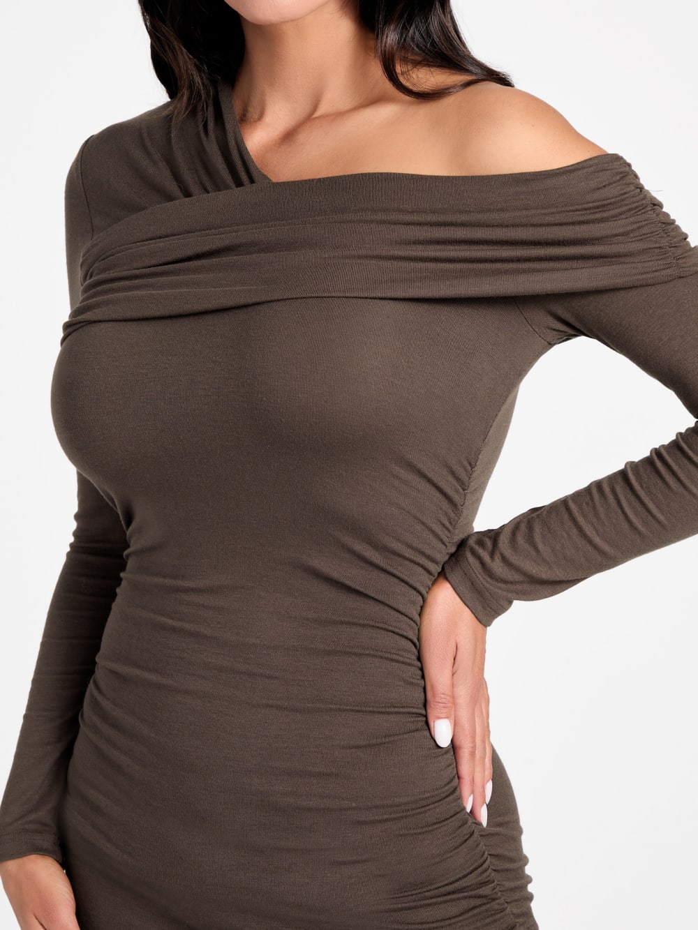 Eco Astrid Off-Shoulder Draped Dress - Image 2