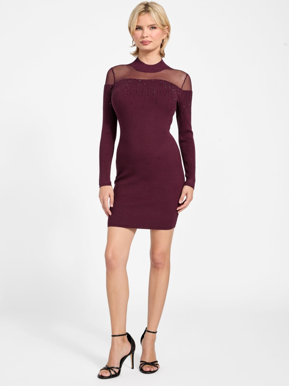 Eco Jeena Rhinestone Sweater Dress - Image 2