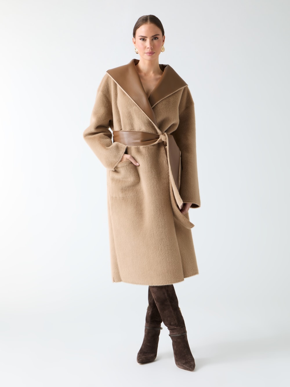 Ines Reversible Faux-Leather Coat - Image 2