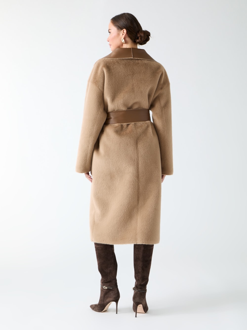 Ines Reversible Faux-Leather Coat - Image 6