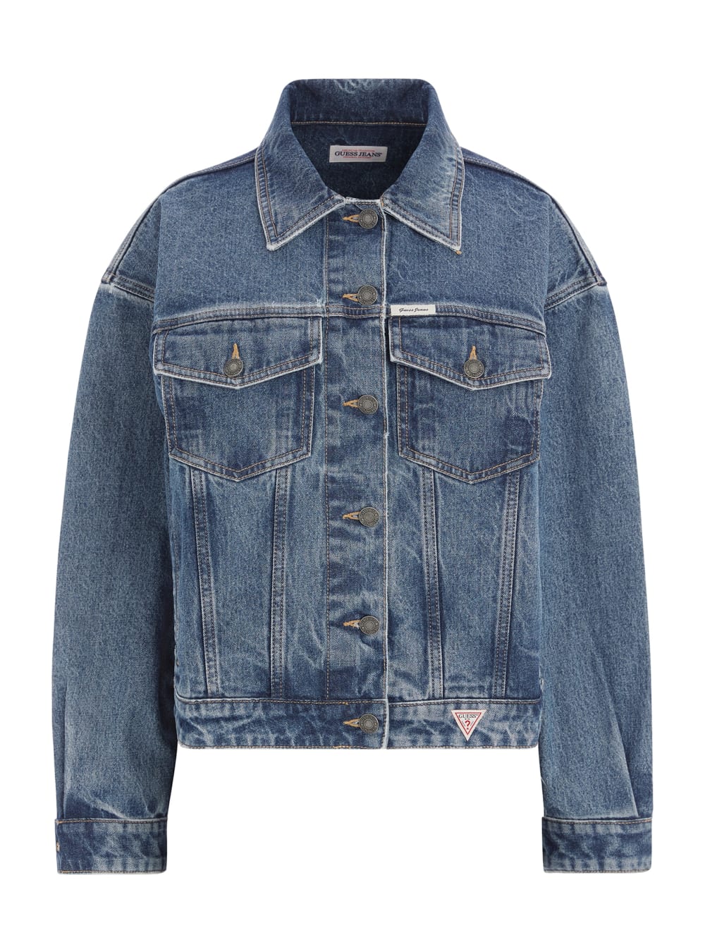 Oversized Denim Trucker Jacket - Image 6