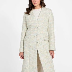 Tweed long coat
