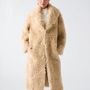 Margot Longline Faux-Fur Coat