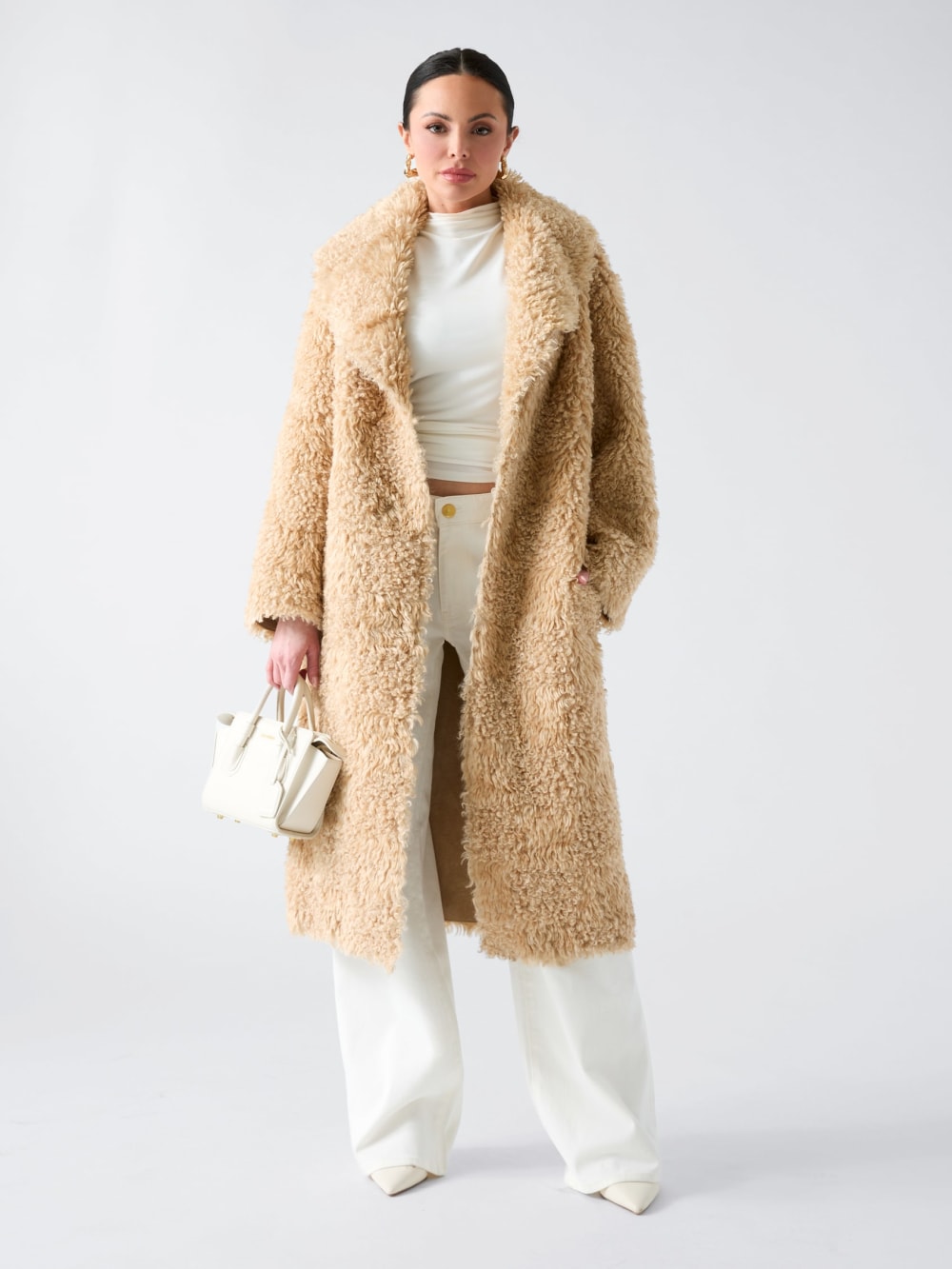 Margot Longline Faux-Fur Coat - Image 2