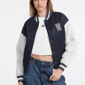 Embroidered Varsity Jacket