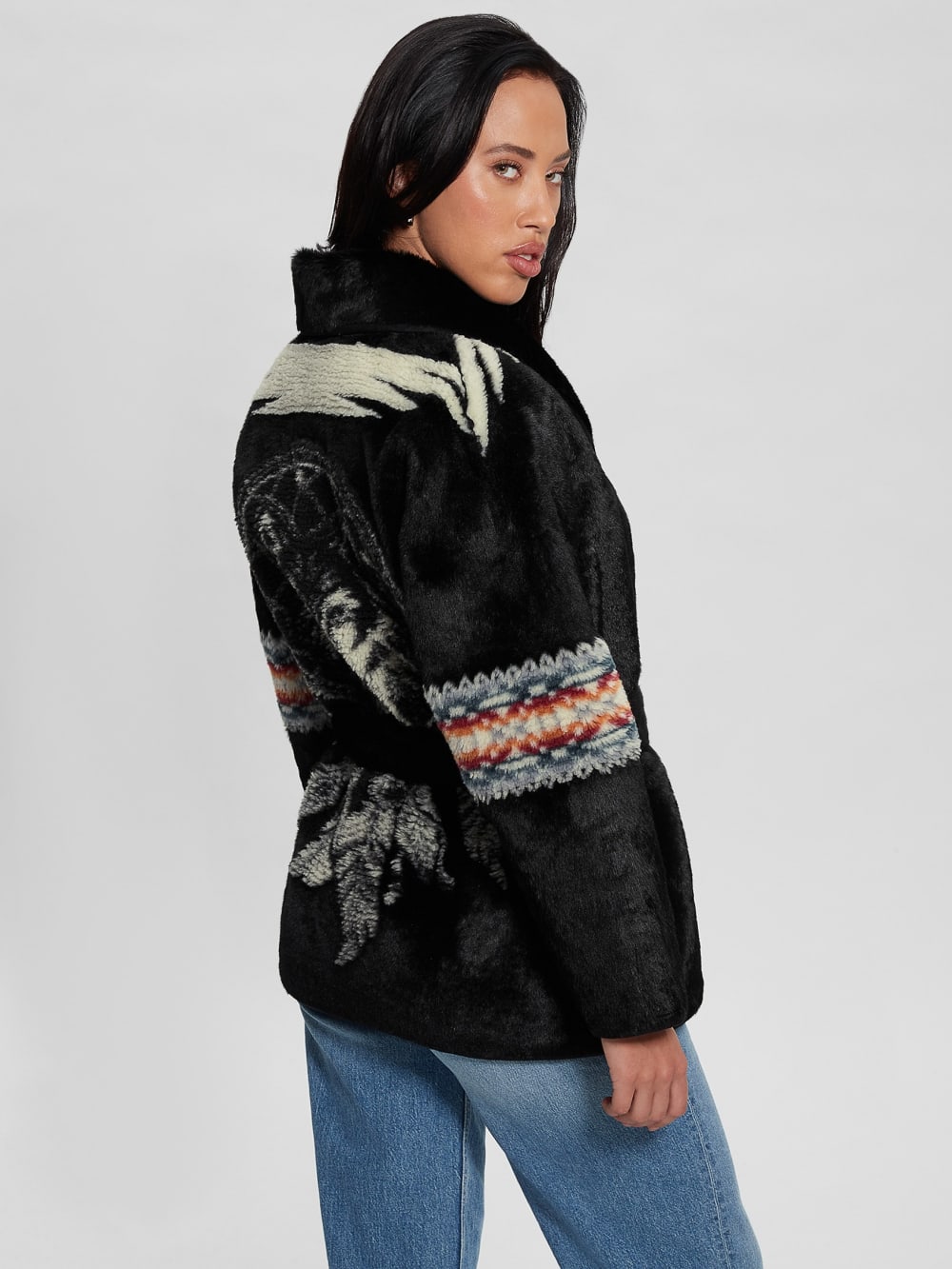 Carlotta Faux-Fur Wrap Jacket - Image 4