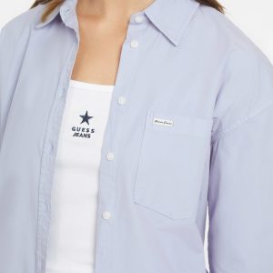 Oversized Long-Sleeve Pocket Shirt