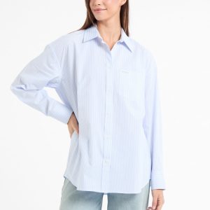 Striped Color-Block Shirt