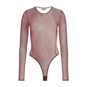 printed mesh bodysuit