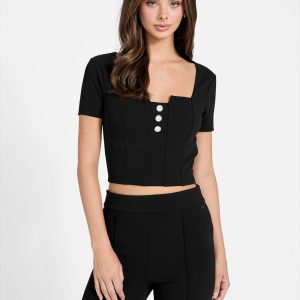 Square neck top