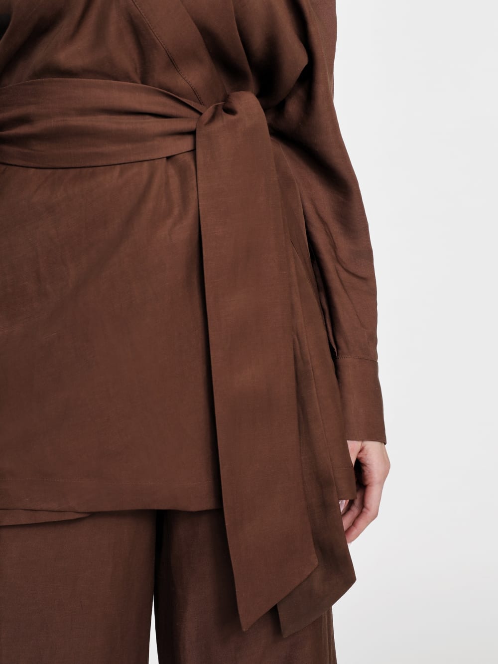 Eco Greta Linen-Blend Wrap Tunic - Image 6
