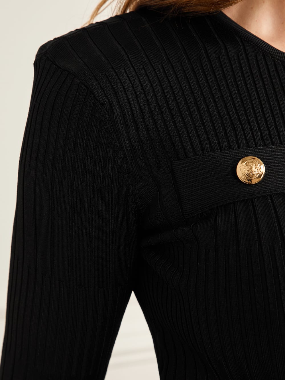 Janet Ribbed Sweater Cardigan - Image 5