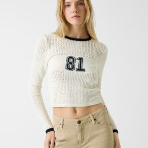 Open knit sweater