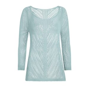 Washed Crochet Sweater