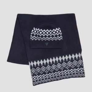 Jacquard Beanie & Scarf Set