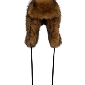 chunky faux-fur hat