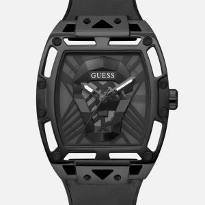 Black Analog Cutout Watch