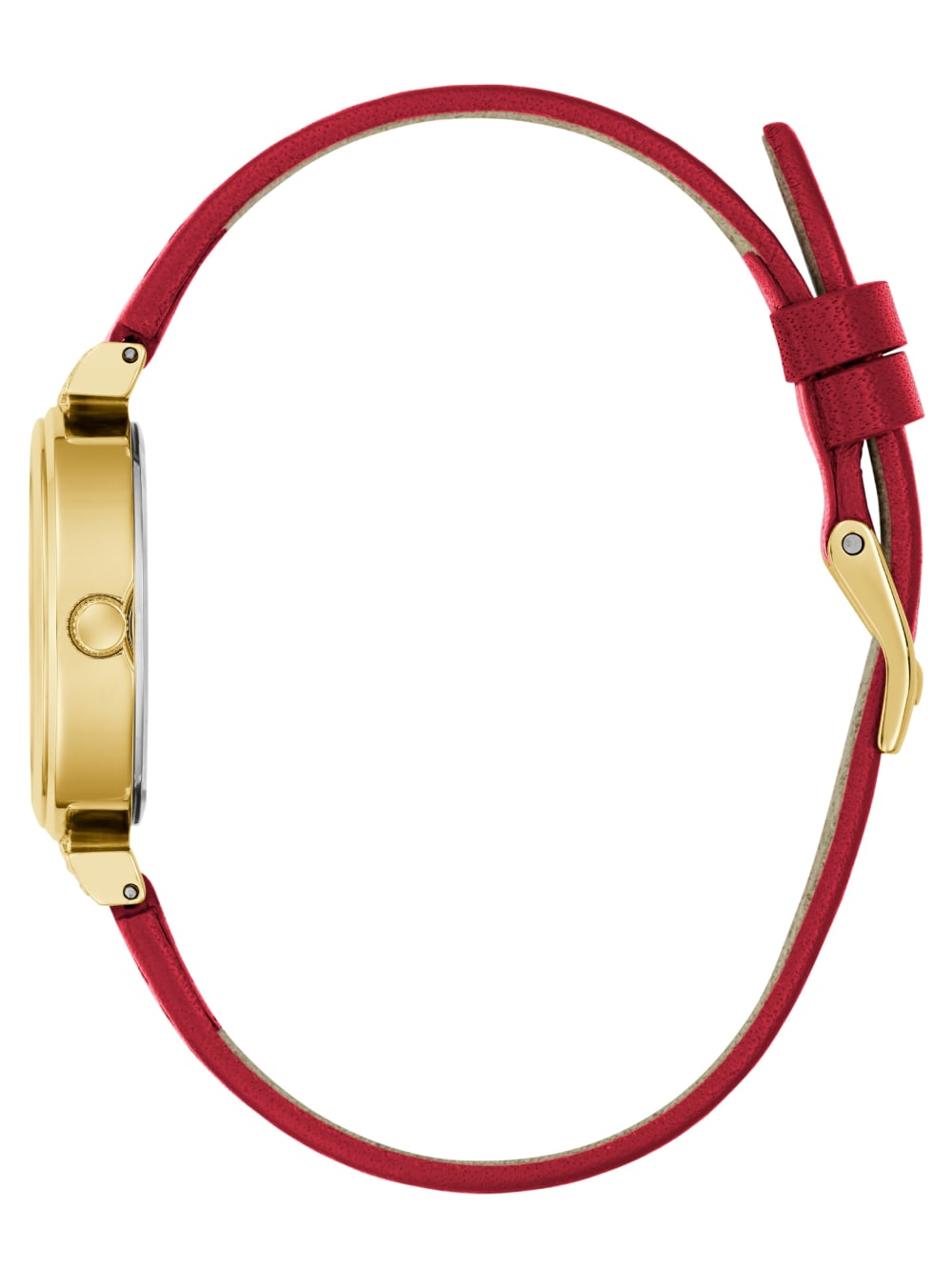 Gold-Tone Analog Leather Watch - Image 2