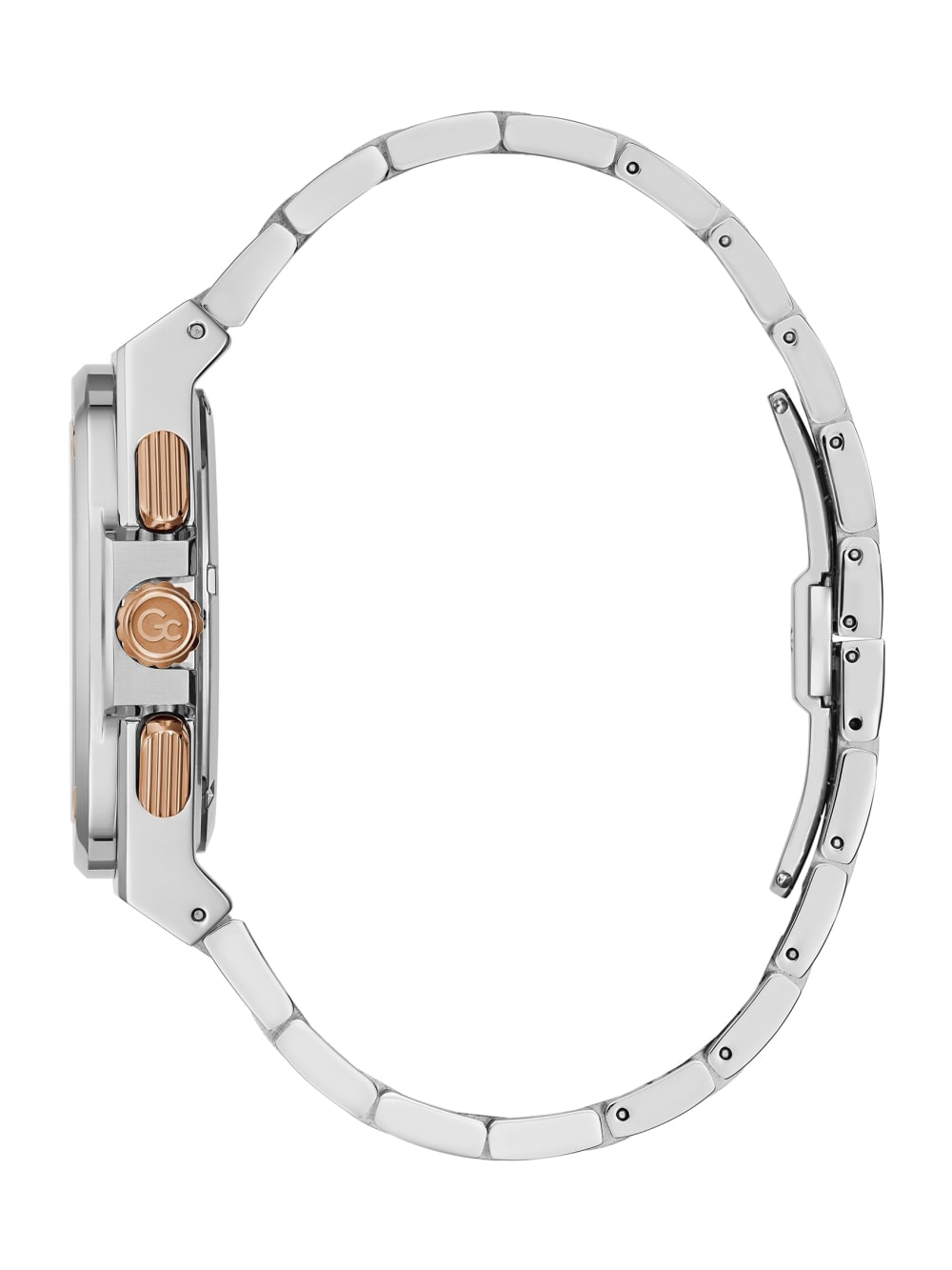 Silver-Tone and Black Chronograph Watch - Image 2