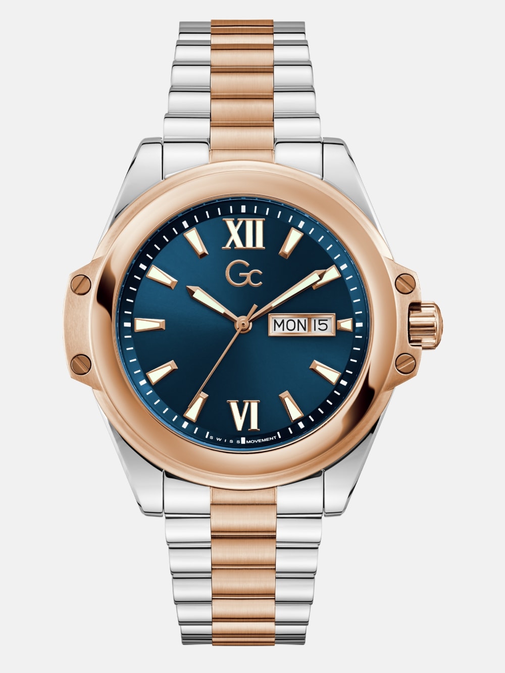 Gc Two-Tone Analog Watch