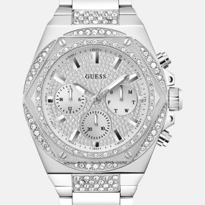 Silver-Tone Multifunction Watch