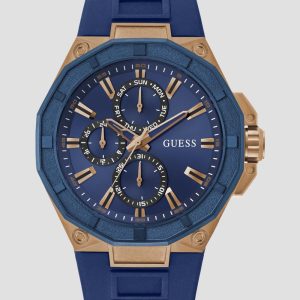Rose Gold-Tone Silicon Chronograph Watch