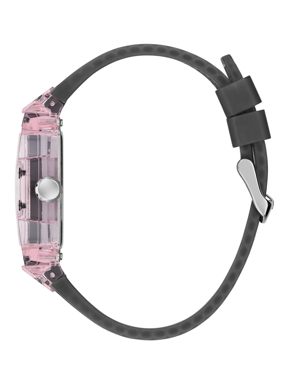 Clear and Black Silicone Multifunction Watch - Image 3