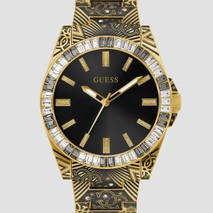 Printed Gold-Tone Analog Watch