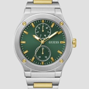 Two-Tone Green Multifunction Watch