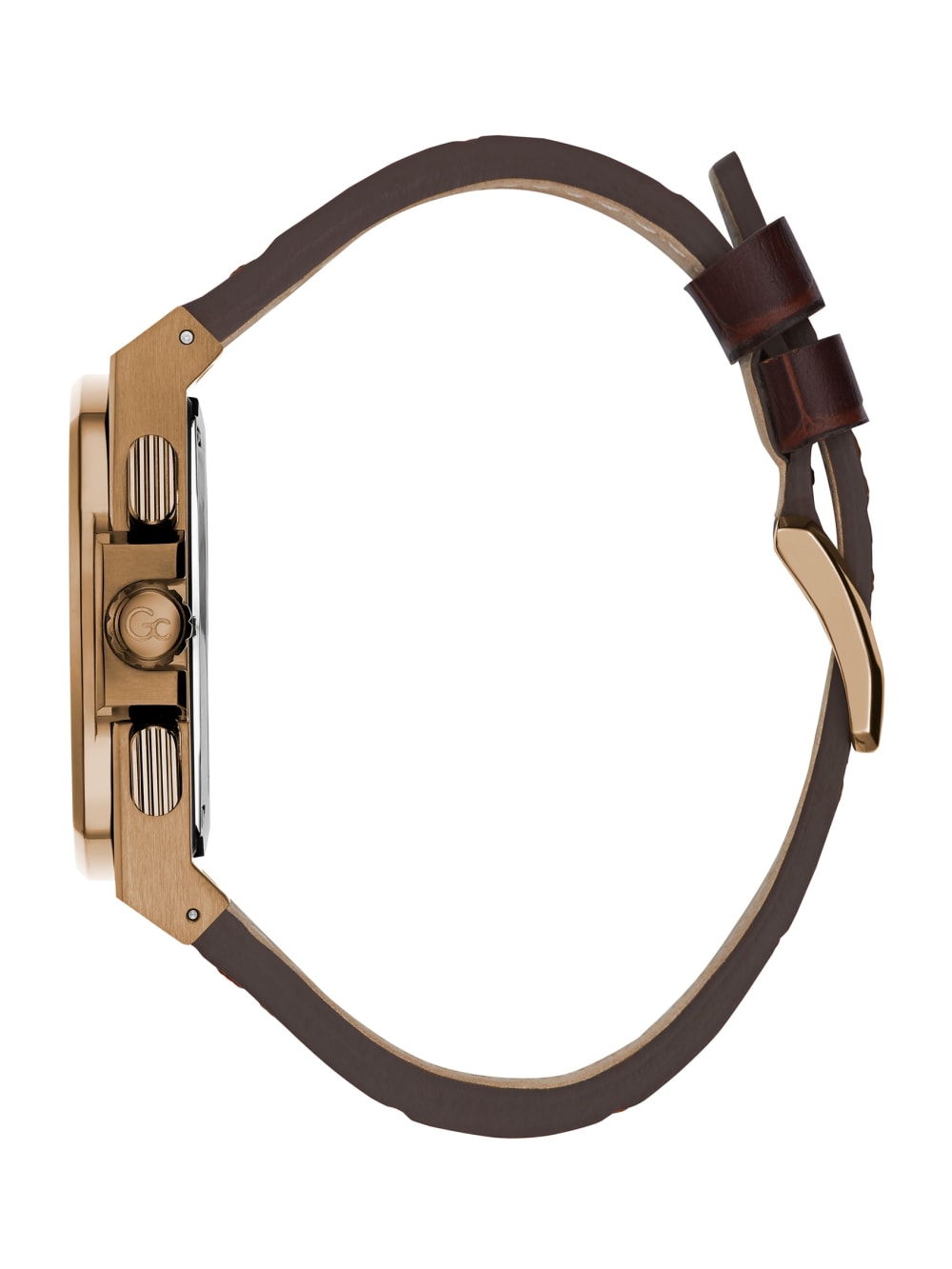 Gc Green and Leather Chronograph Watch - Image 2