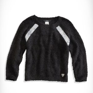 Little Girl Faux-Fur Sequin Sweater (2-6x)