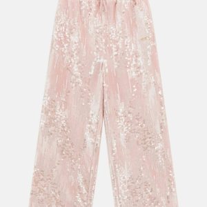 Sequins palazzo pants