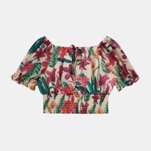 Chiffon Floral Top (7-16)