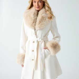 Wool blend coat