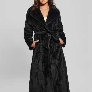Ada Longline Faux-Fur Coat